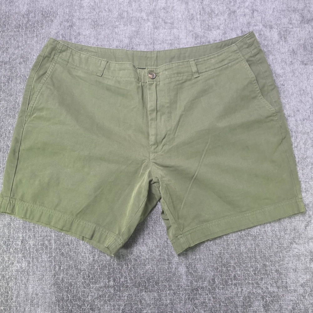 Brooks Brothers Shorts Mens 42 Green Flat Front‎ 7" Inch Inseam Preppy Beach